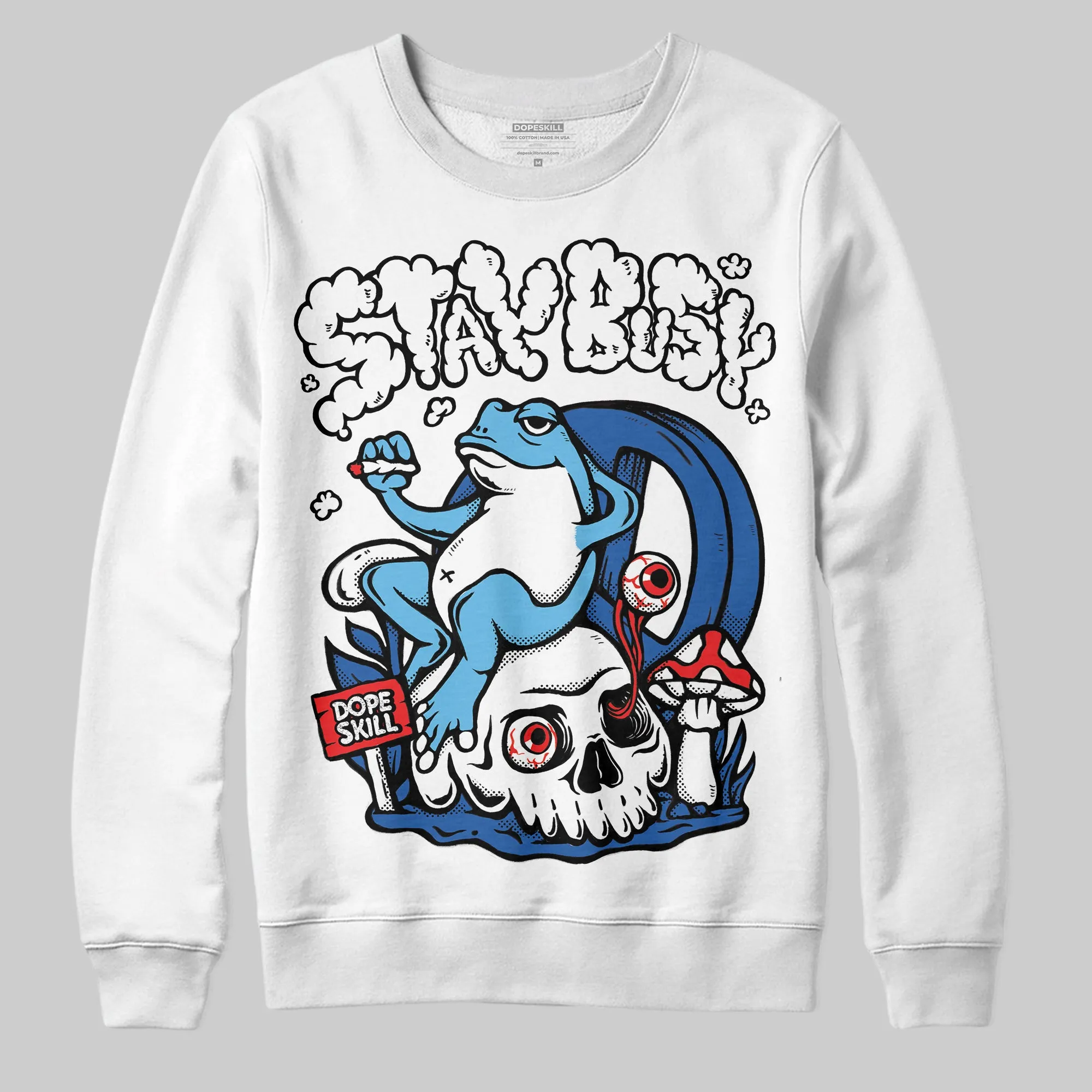 Blueberry 12s DopeSkill Sweatshirt Stay Busy Graphic sold by DopeSkill product image thumbnail 2