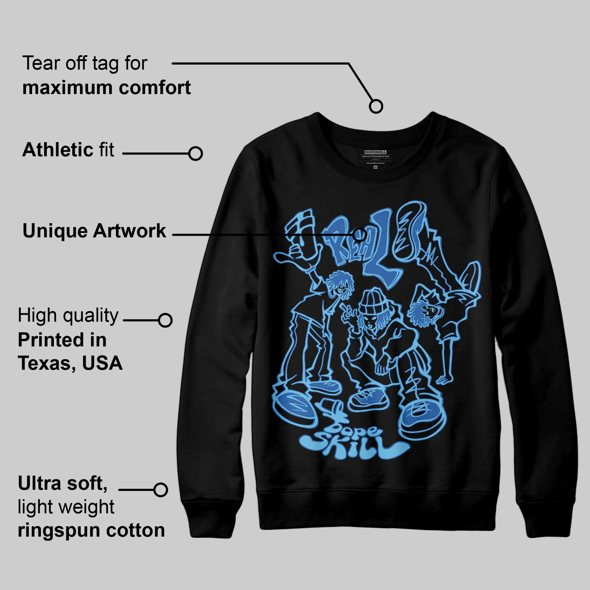 Blueberry 12s DopeSkill Sweatshirt Real Y2K Players Graphic sold by DopeSkill product image thumbnail 3