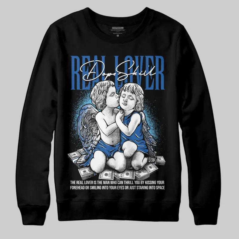 Blueberry 12s DopeSkill Sweatshirt Real Lover Graphic sold by DopeSkill