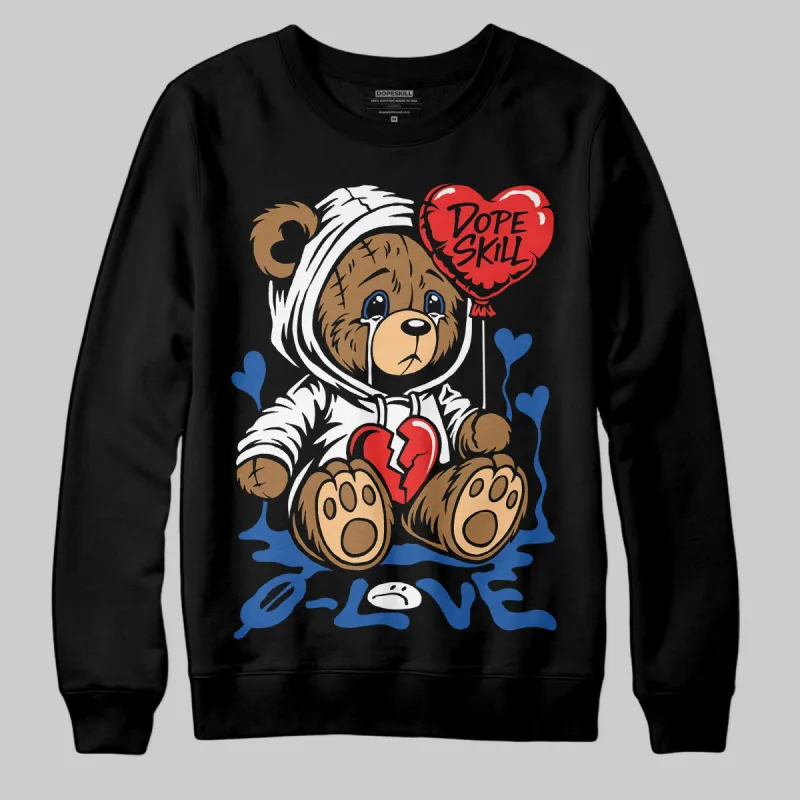 Blueberry 12s DopeSkill Sweatshirt Broken Bear Graphic sold by DopeSkill
