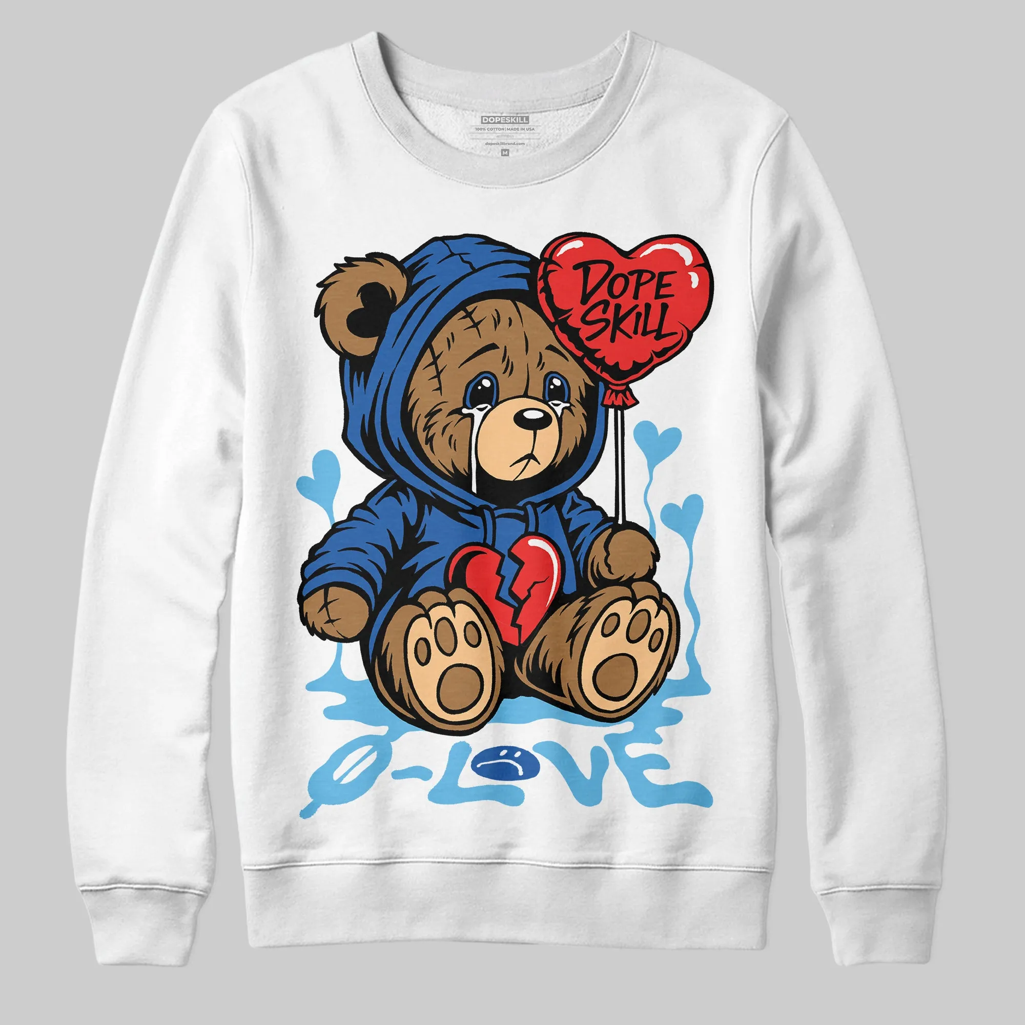 Blueberry 12s DopeSkill Sweatshirt Broken Bear Graphic sold by DopeSkill product image thumbnail 2