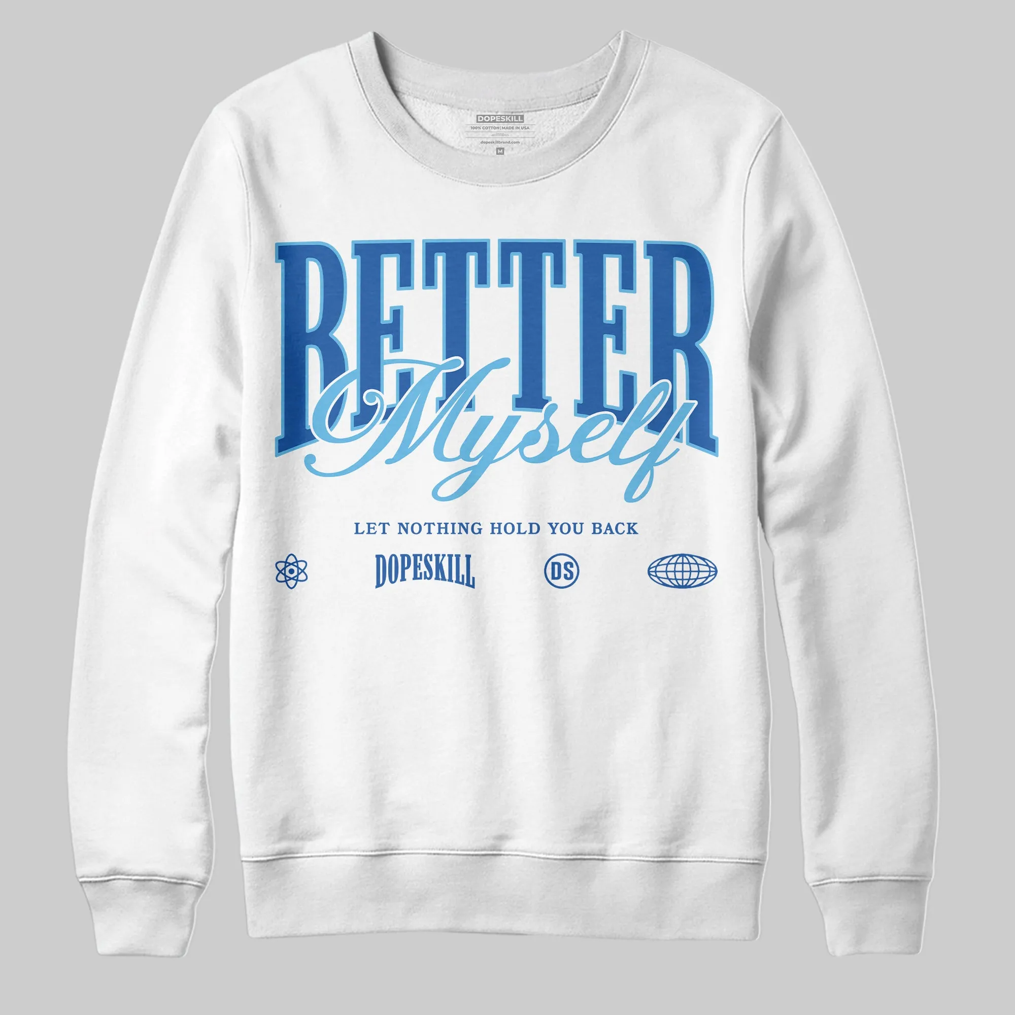 Blueberry 12s DopeSkill Sweatshirt Better Myself Graphic sold by DopeSkill product image thumbnail 2