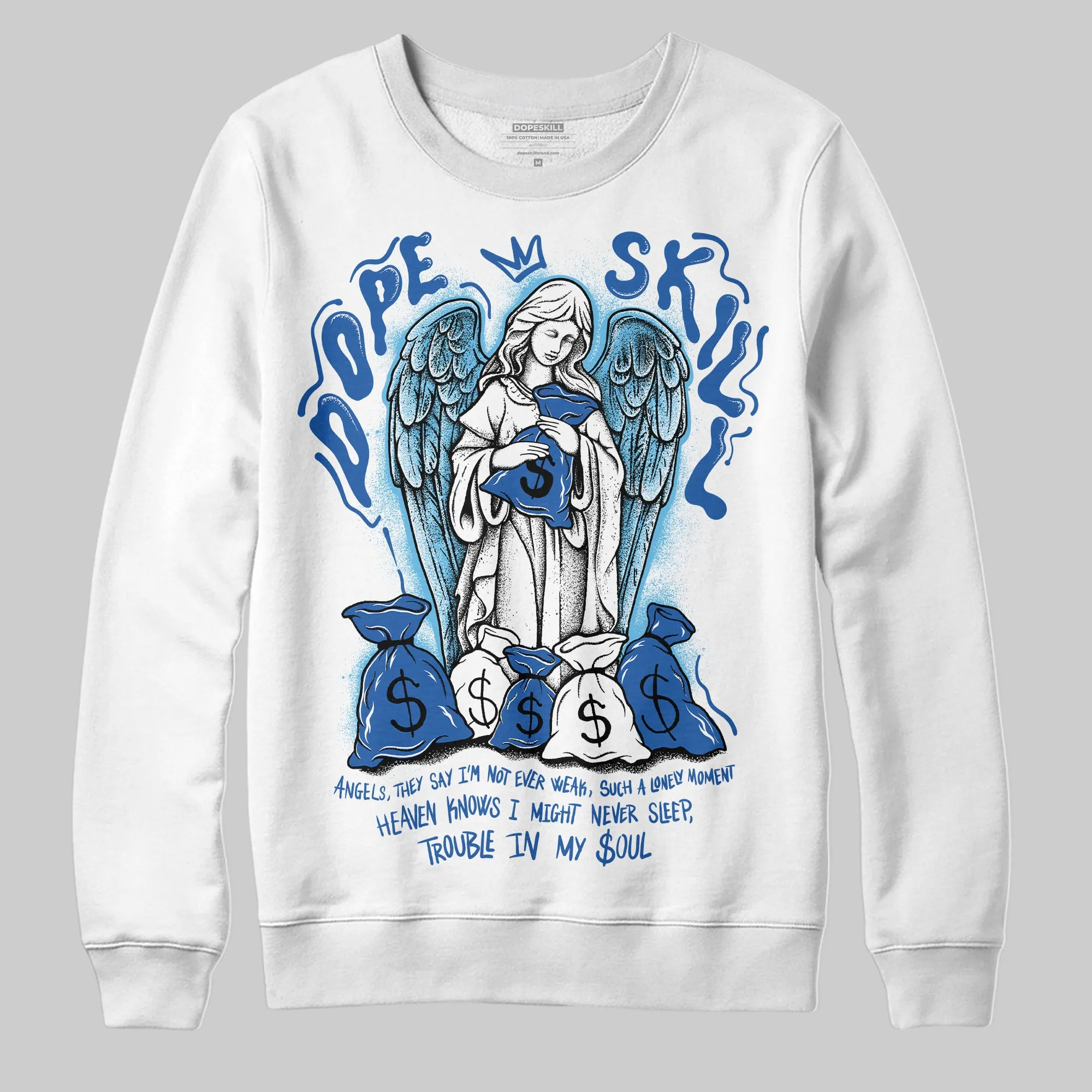 Blueberry 12s DopeSkill Sweatshirt Angels Graphic sold by DopeSkill product image thumbnail 2