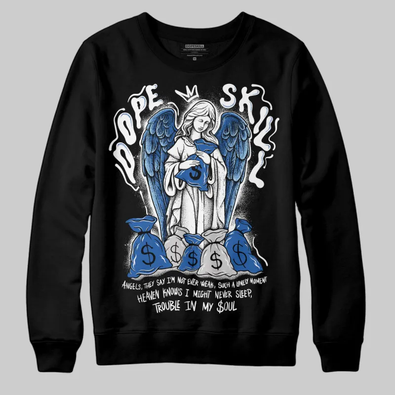 Blueberry 12s DopeSkill Sweatshirt Angels Graphic sold by DopeSkill