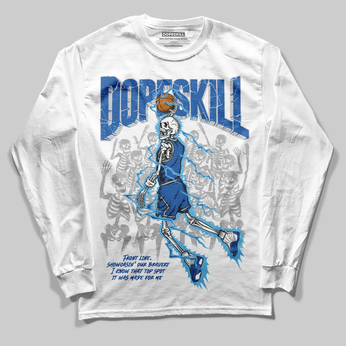 Blueberry 12s DopeSkill Long Sleeve Thunder Dunk Graphic sold by DopeSkill product image thumbnail 2