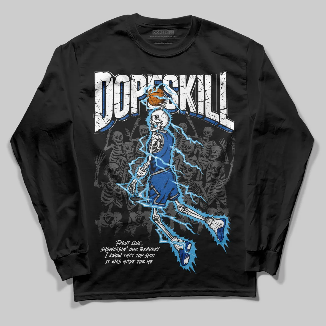 Blueberry 12s DopeSkill Long Sleeve Thunder Dunk Graphic sold by DopeSkill