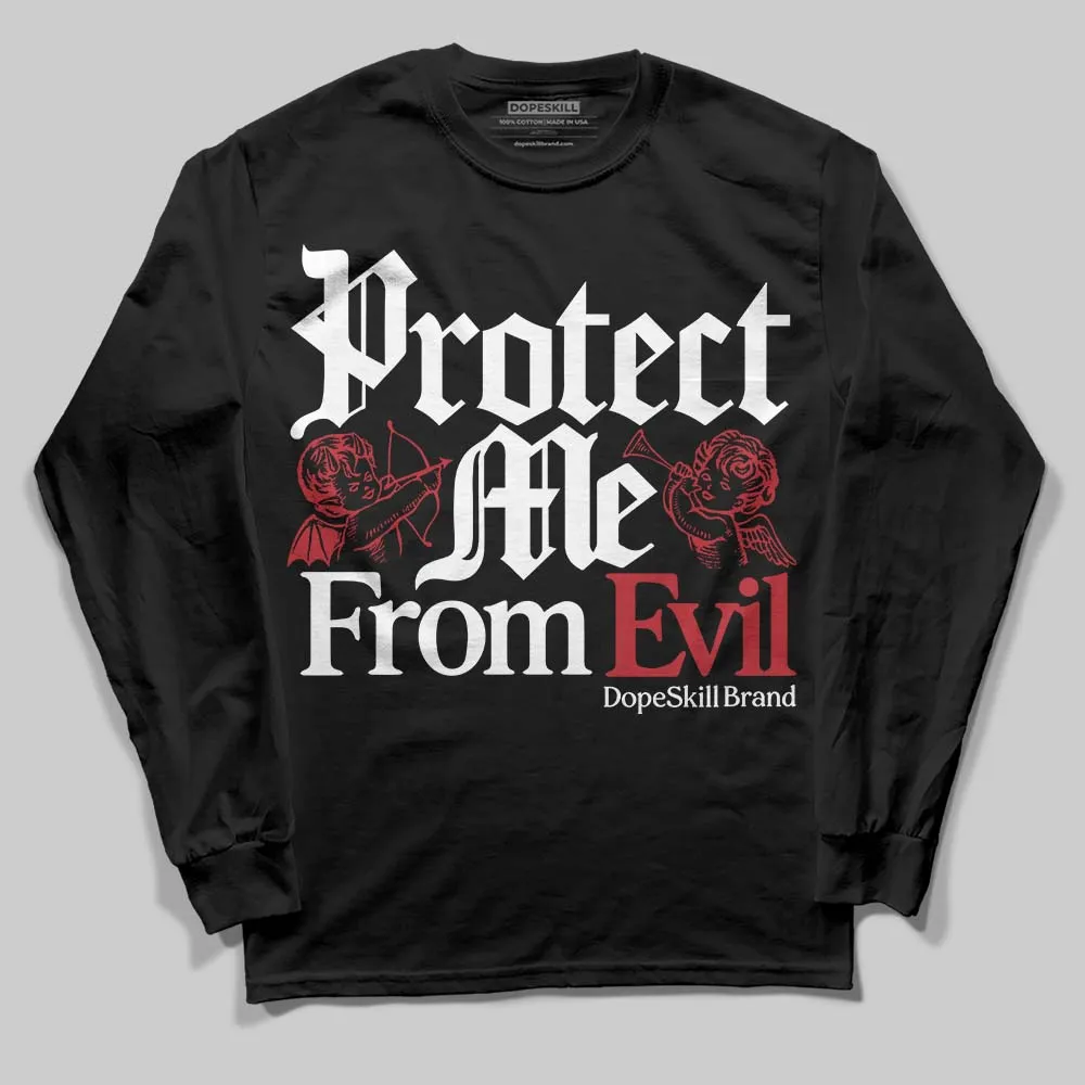 Black Toe 14s DopeSkill Long Sleeve T-Shirt Protect Me From Evil Graphic sold by DopeSkill product image thumbnail 2