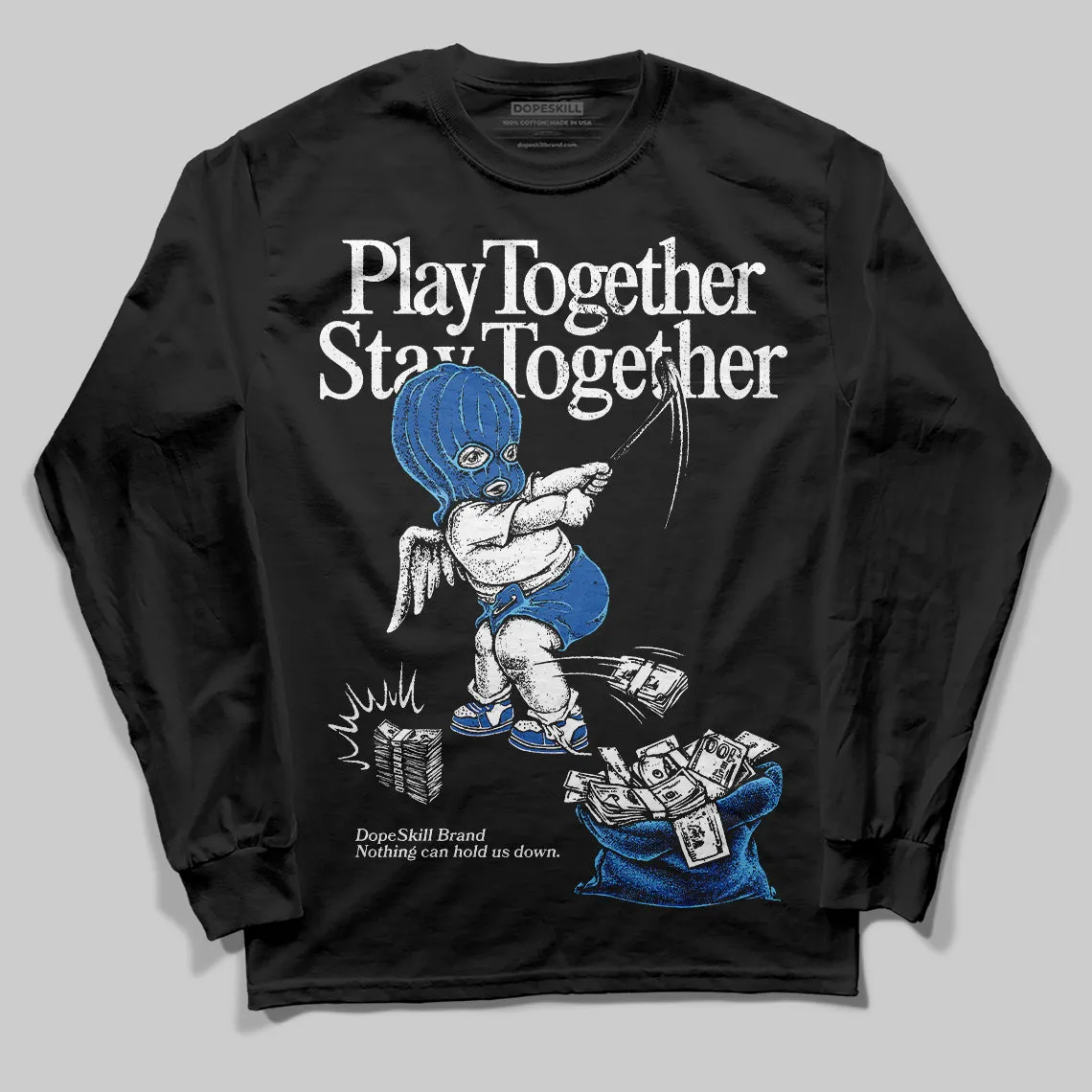 Blueberry 12s DopeSkill Long Sleeve Play together, Stay together Graphic sold by DopeSkill