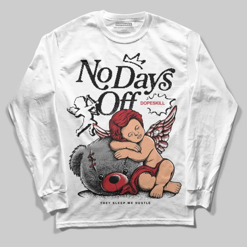 Black Toe 14s DopeSkill Long Sleeve T-Shirt New No Days Off Graphic sold by DopeSkill