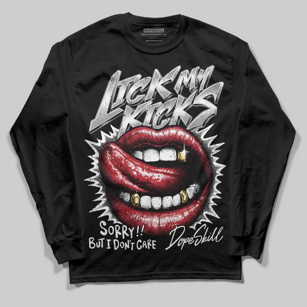 Black Toe 14s DopeSkill Long Sleeve T-Shirt Lick My Kicks Graphic sold by DopeSkill product image thumbnail 2
