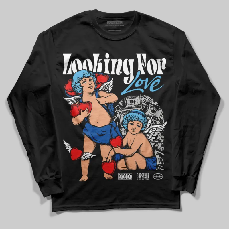 Blueberry 12s DopeSkill Long Sleeve Looking For Love Graphic sold by DopeSkill