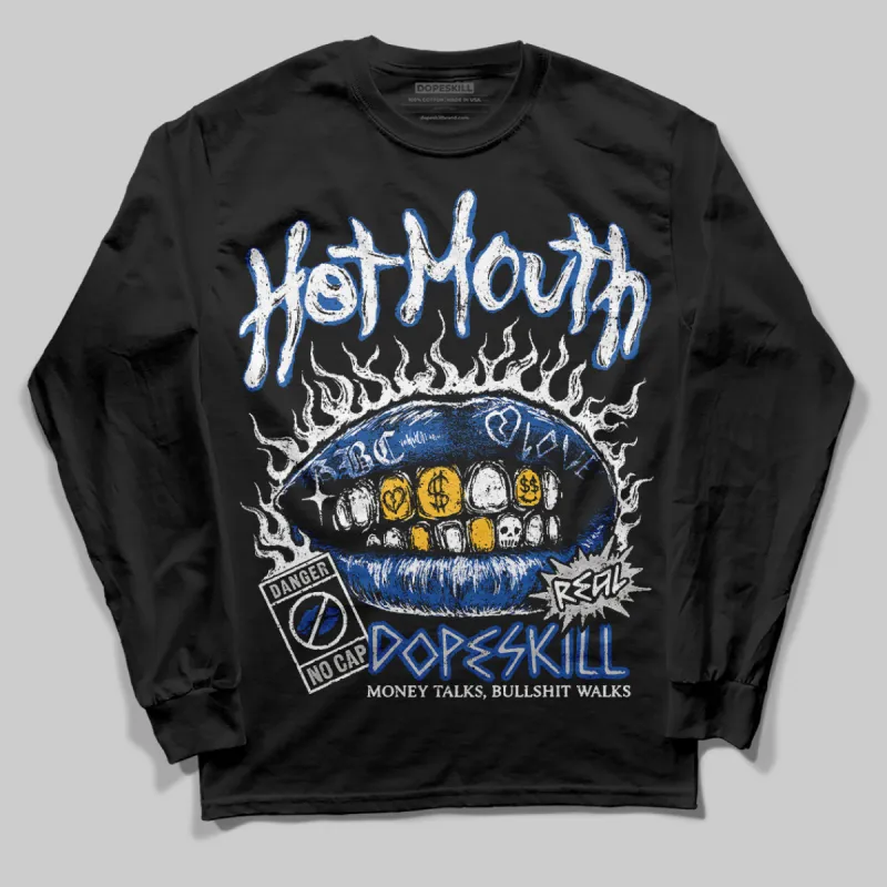 Blueberry 12s DopeSkill Long Sleeve T-Shirt Hot Mouth Graphic sold by DopeSkill