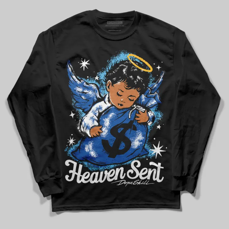 Blueberry 12s DopeSkill Long Sleeve T-Shirt Heaven Sent Graphic sold by DopeSkill
