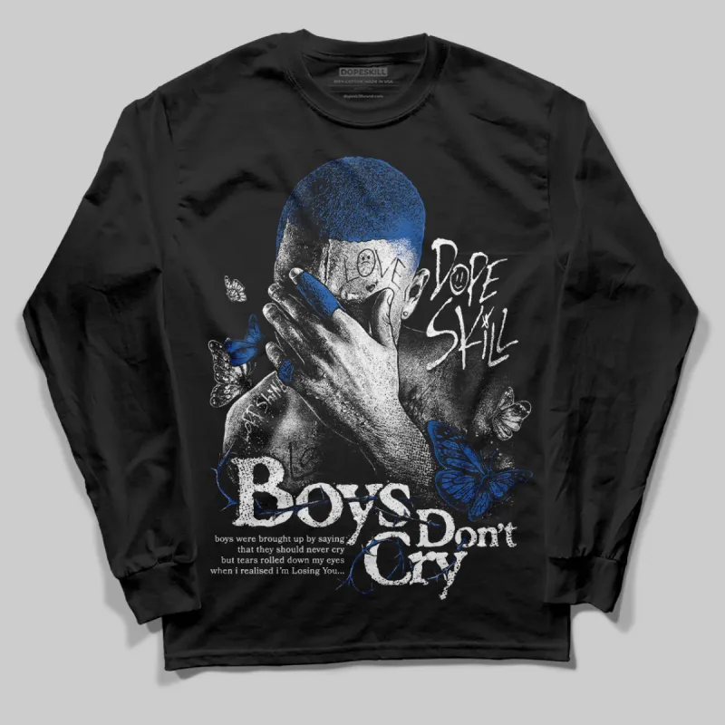 Blueberry 12s DopeSkill Long Sleeve T-Shirt Boys Don't Cry Graphic sold by DopeSkill