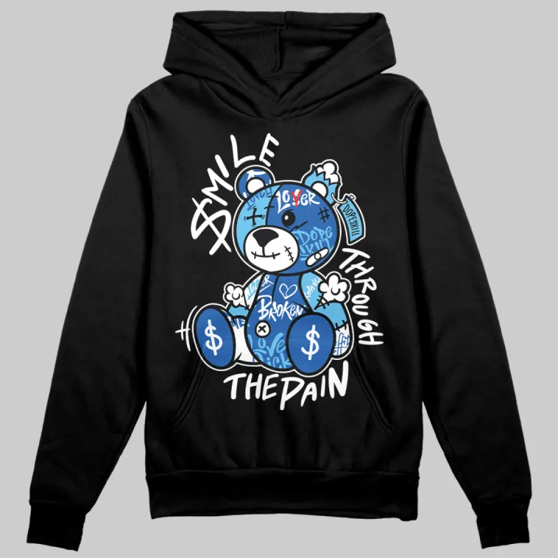 Blueberry 12s DopeSkill Hoodie Sweatshirt Smile Through The Pain Graphic sold by DopeSkill
