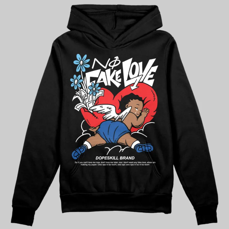 Blueberry 12s DopeSkill Hoodie Sweatshirt No Fake Love Graphic sold by DopeSkill