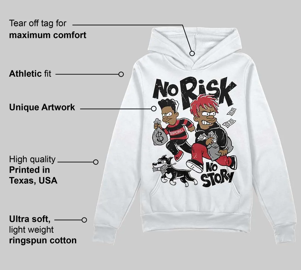 Black Toe 14s DopeSkill Hoodie Sweatshirt No Risk No Story Graphic sold by DopeSkill product image thumbnail 3