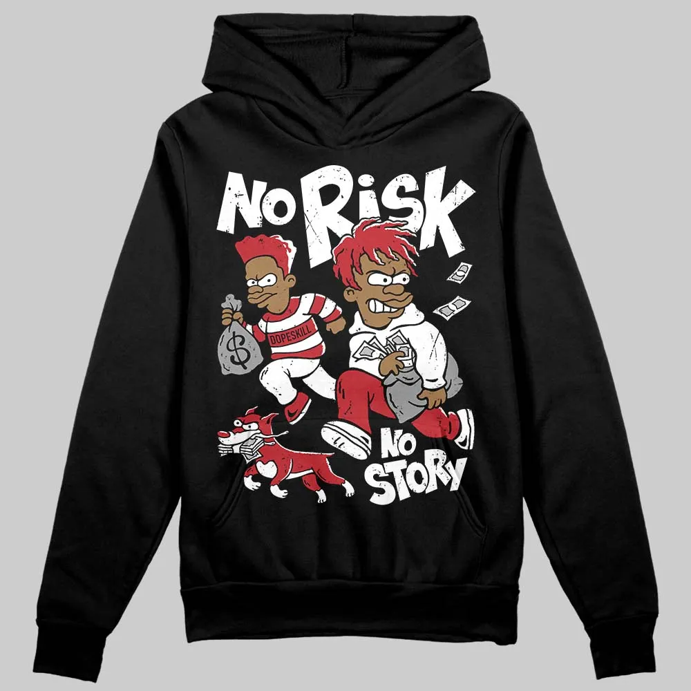 Black Toe 14s DopeSkill Hoodie Sweatshirt No Risk No Story Graphic sold by DopeSkill product image thumbnail 2