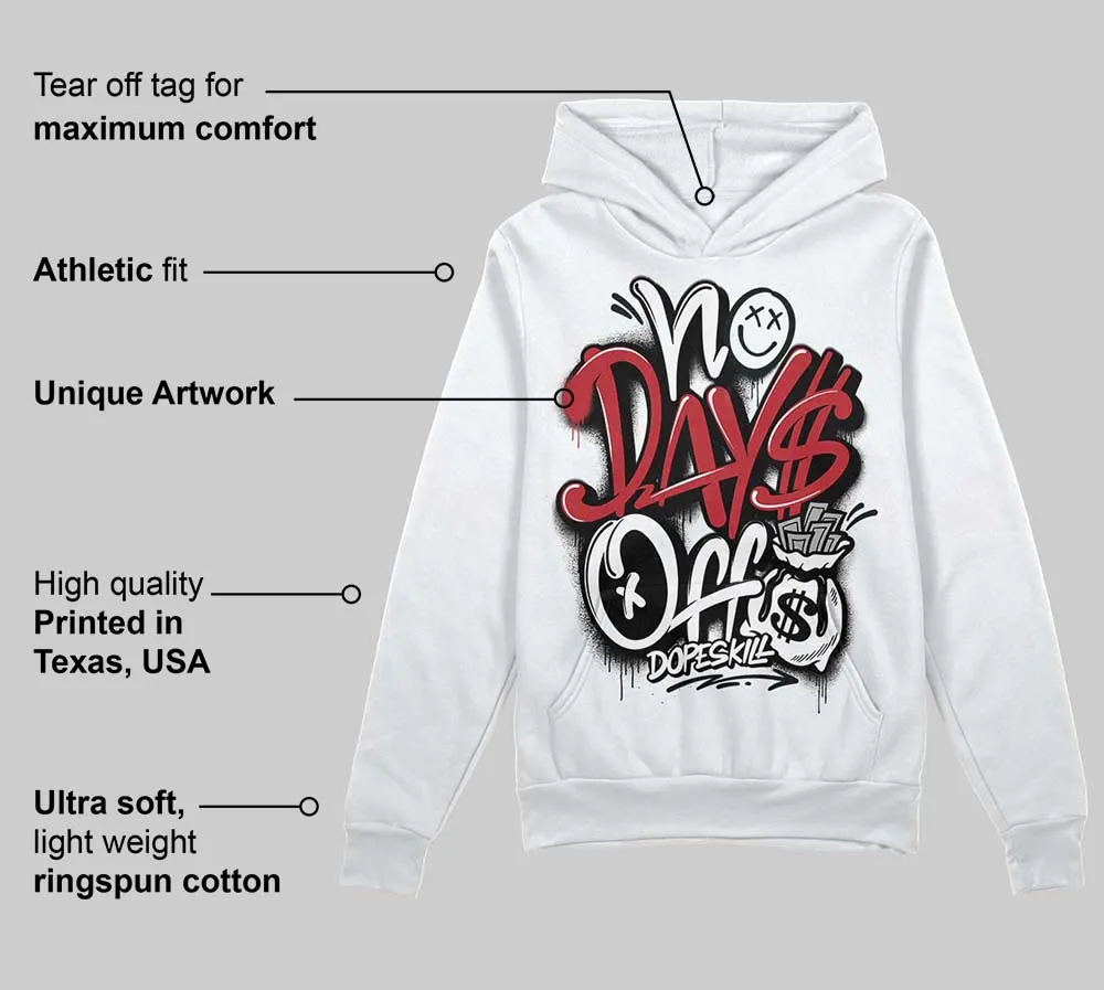 Black Toe 14s DopeSkill Hoodie Sweatshirt No Days Off Graphic sold by DopeSkill product image thumbnail 3
