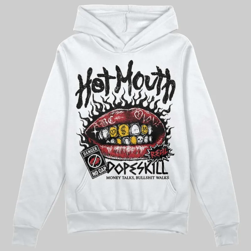 Black Toe 14s DopeSkill Hoodie Sweatshirt Hot Mouth Graphic sold by DopeSkill