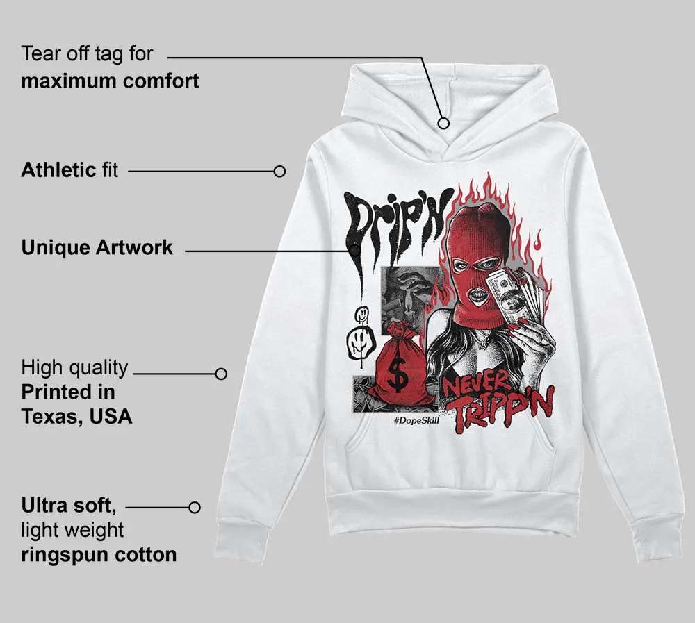 Black Toe 14s DopeSkill Hoodie Sweatshirt Drip'n Never Tripp'n Graphic sold by DopeSkill product image thumbnail 3