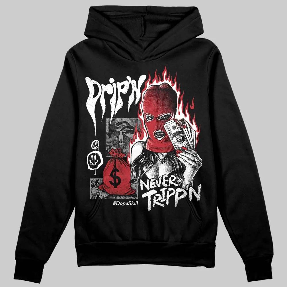 Black Toe 14s DopeSkill Hoodie Sweatshirt Drip'n Never Tripp'n Graphic sold by DopeSkill product image thumbnail 2