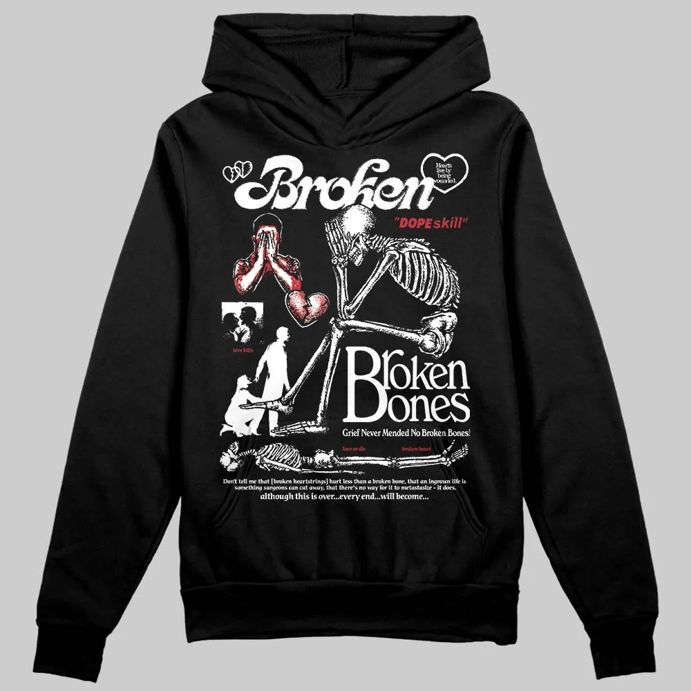 Black Toe 14s DopeSkill Hoodie Sweatshirt Broken Bones Graphic sold by DopeSkill product image thumbnail 2