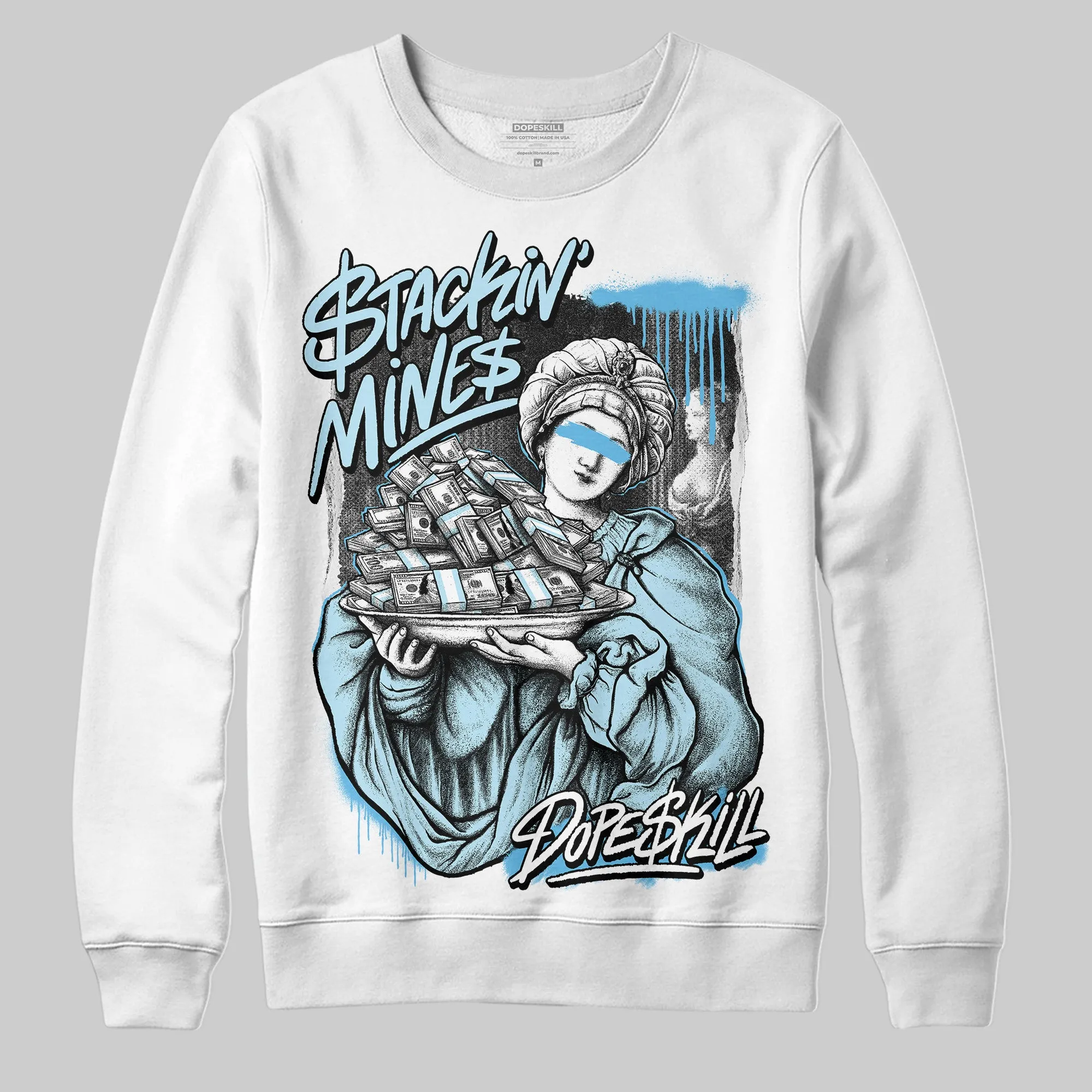 Legend Blue 11s DopeSkill Sweatshirt Stackin Mines Graphic sold by DopeSkill