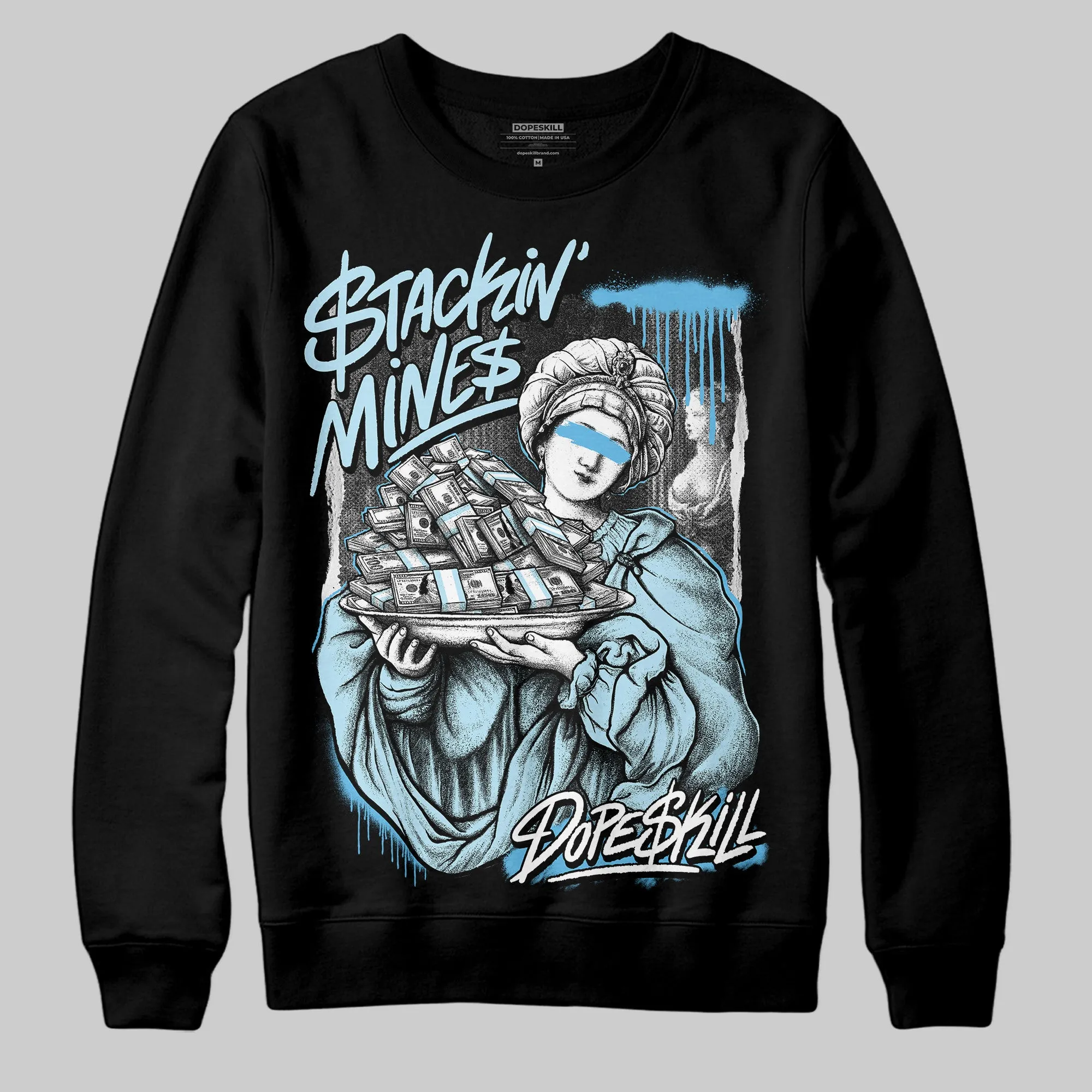 Legend Blue 11s DopeSkill Sweatshirt Stackin Mines Graphic sold by DopeSkill product image thumbnail 2