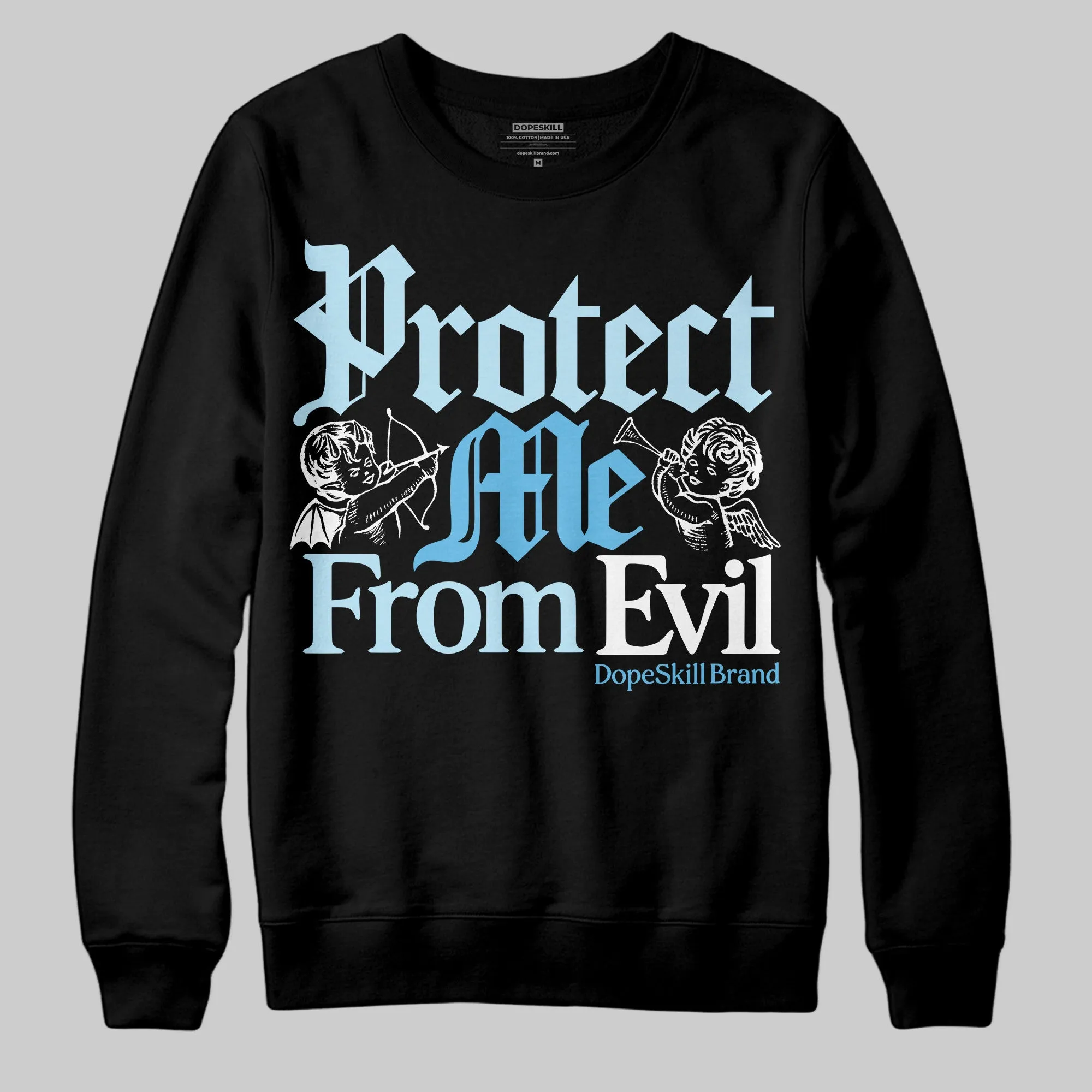 Legend Blue 11s DopeSkill Sweatshirt Protect Me From Evil Graphic sold by DopeSkill product image thumbnail 2