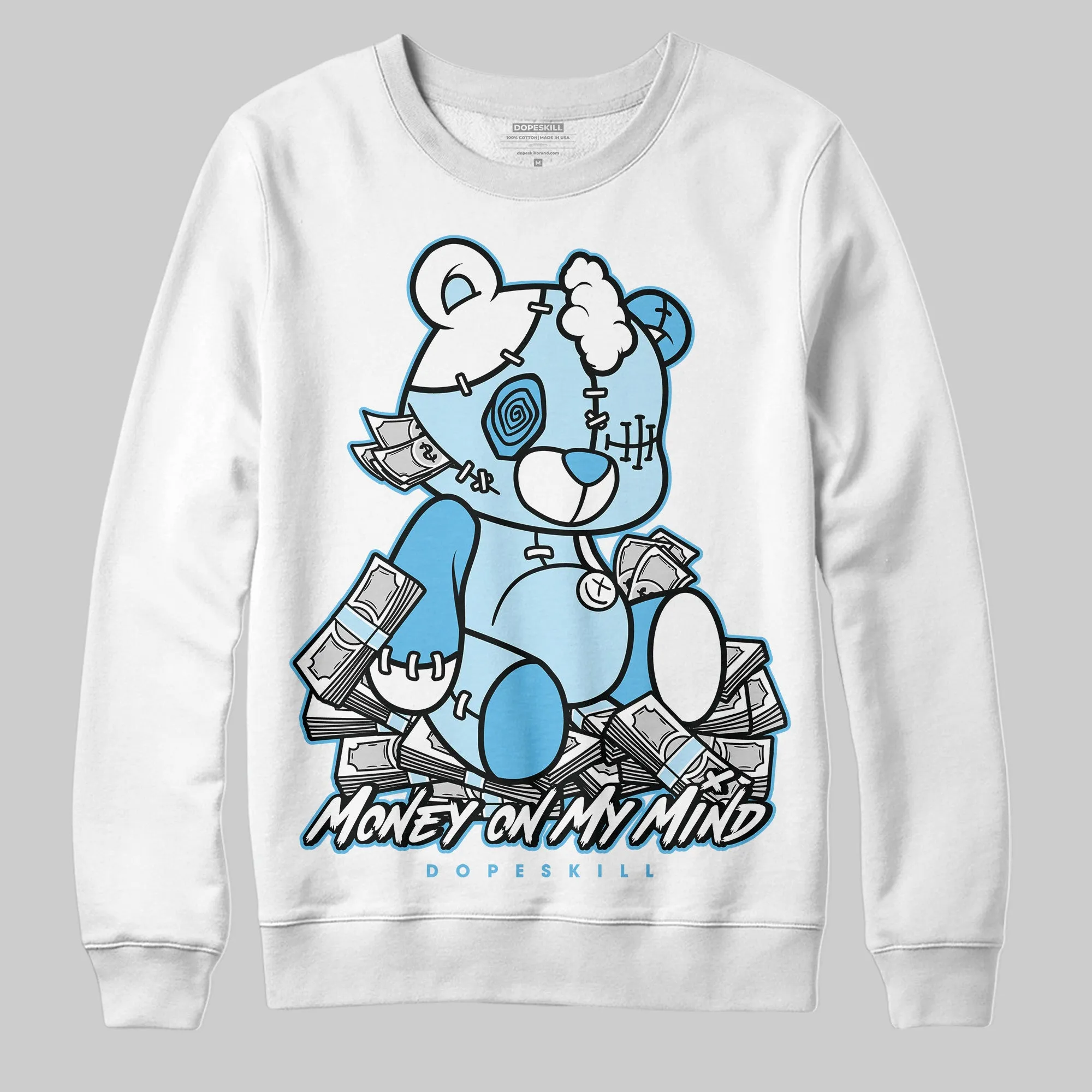 Legend Blue 11s DopeSkill Sweatshirt MOMM Bear Graphic sold by DopeSkill