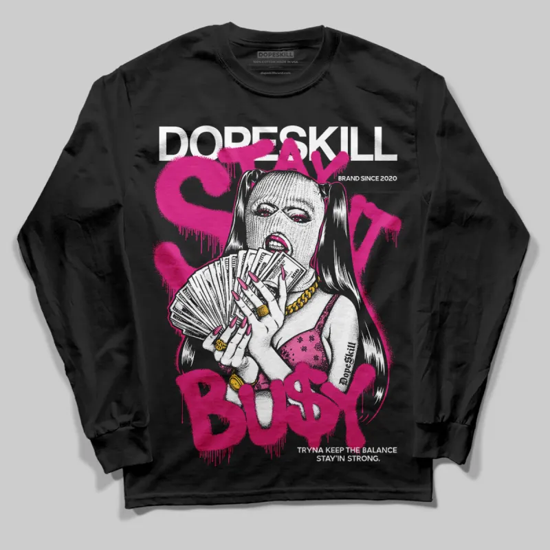 Rick RO Pink Leather Sneakers DopeSkill Long Sleeve T-Shirt Stay It Busy Graphic sold by DopeSkill