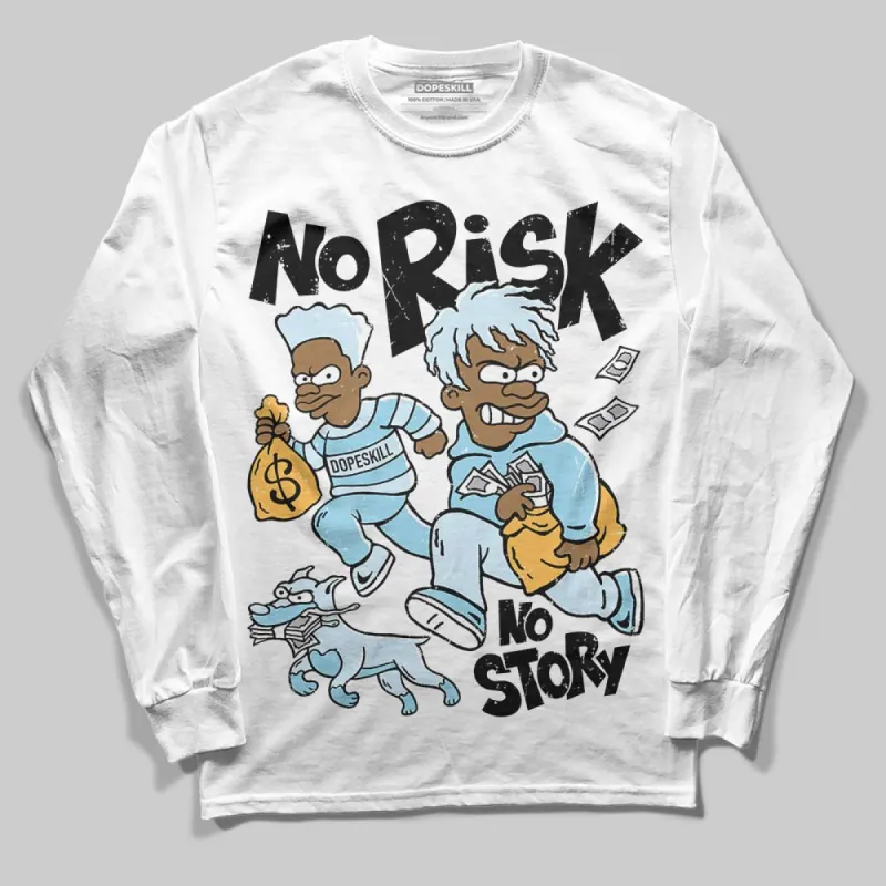 Knu Stack Vintage Satin Dream Blue DopeSkill Long Sleeve T-Shirt No Risk No Story Graphic sold by DopeSkill