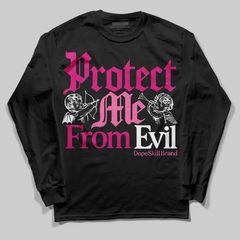 Rick RO Pink Leather Sneakers DopeSkill Long Sleeve T-Shirt Protect Me From Evil Graphic sold by DopeSkill