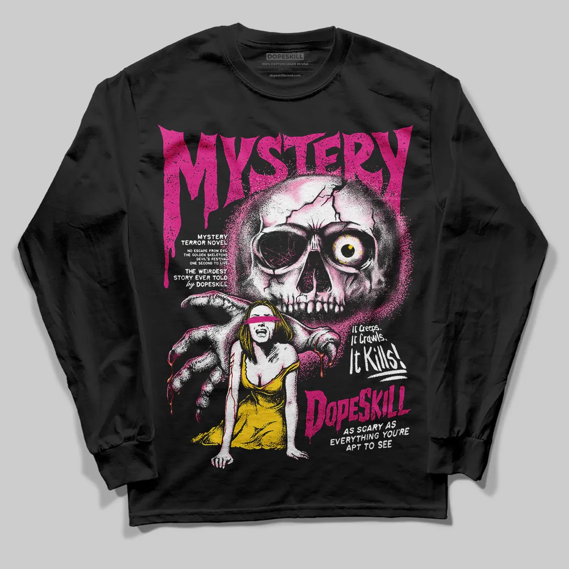 Rick RO Pink Leather Sneakers DopeSkill Long Sleeve T-Shirt Mystery Ghostly Grasp Graphic sold by DopeSkill