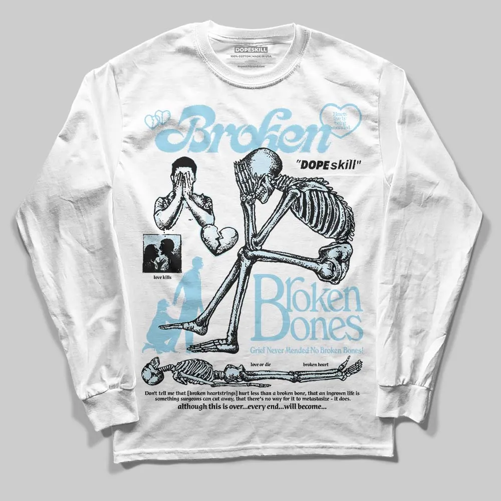 Knu Stack Vintage Satin Dream Blue DopeSkill Long Sleeve T-Shirt Broken Bones Graphic sold by DopeSkill