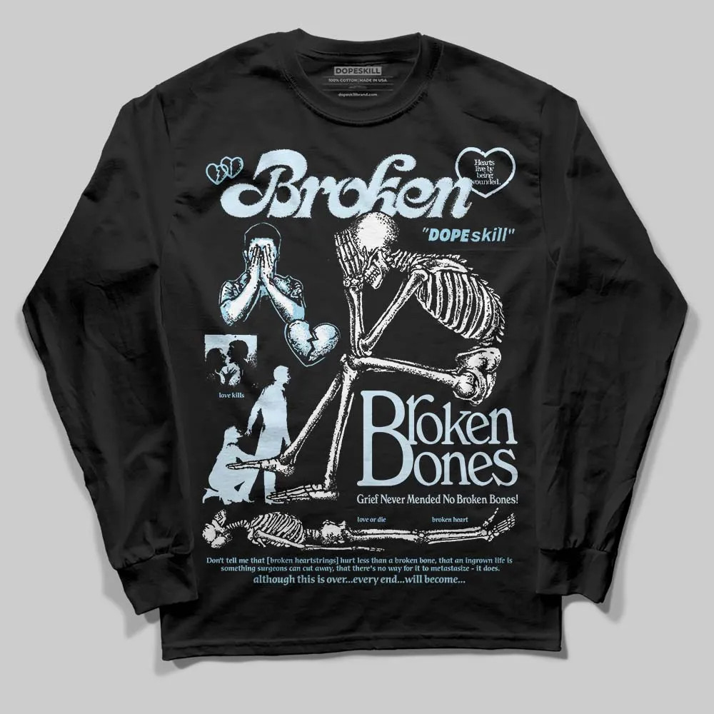 Knu Stack Vintage Satin Dream Blue DopeSkill Long Sleeve T-Shirt Broken Bones Graphic sold by DopeSkill product image thumbnail 2