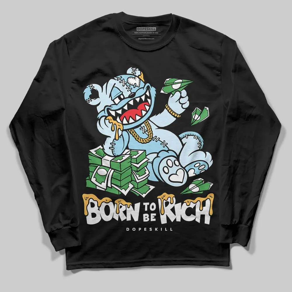Knu Stack Vintage Satin Dream Blue DopeSkill Long Sleeve T-Shirt Born To Be Rich Graphic sold by DopeSkill product image thumbnail 2