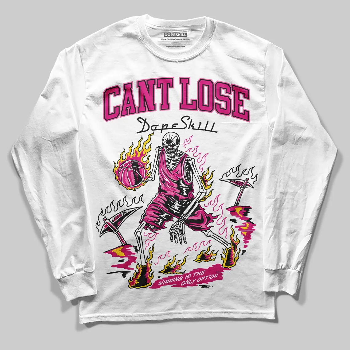 Rick RO Pink Leather Sneakers DopeSkill Long Sleeve T-Shirt Cant Lose Graphic sold by DopeSkill product image thumbnail 2