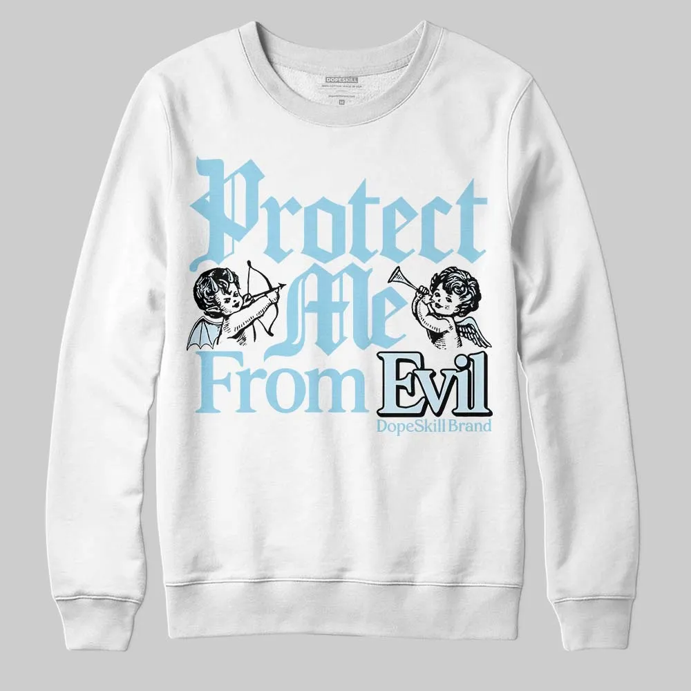 Knu Stack Vintage Satin Dream Blue DopeSkill Sweatshirt Protect Me From Evil Graphic sold by DopeSkill