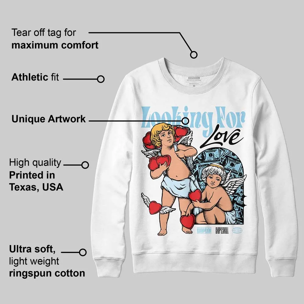 Knu Stack Vintage Satin Dream Blue DopeSkill Sweatshirt Looking For Love Graphic sold by DopeSkill product image thumbnail 3