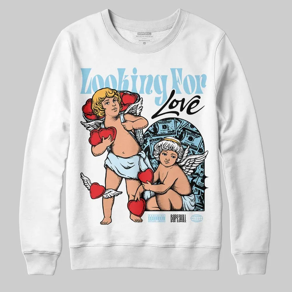 Knu Stack Vintage Satin Dream Blue DopeSkill Sweatshirt Looking For Love Graphic sold by DopeSkill