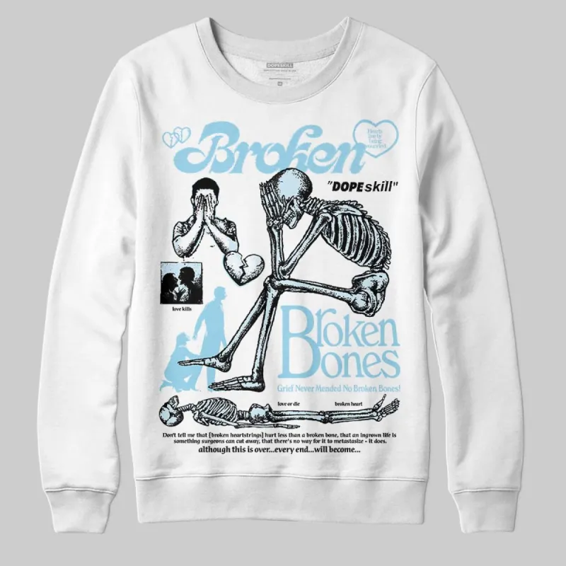 Knu Stack Vintage Satin Dream Blue DopeSkill Sweatshirt Broken Bones Graphic sold by DopeSkill