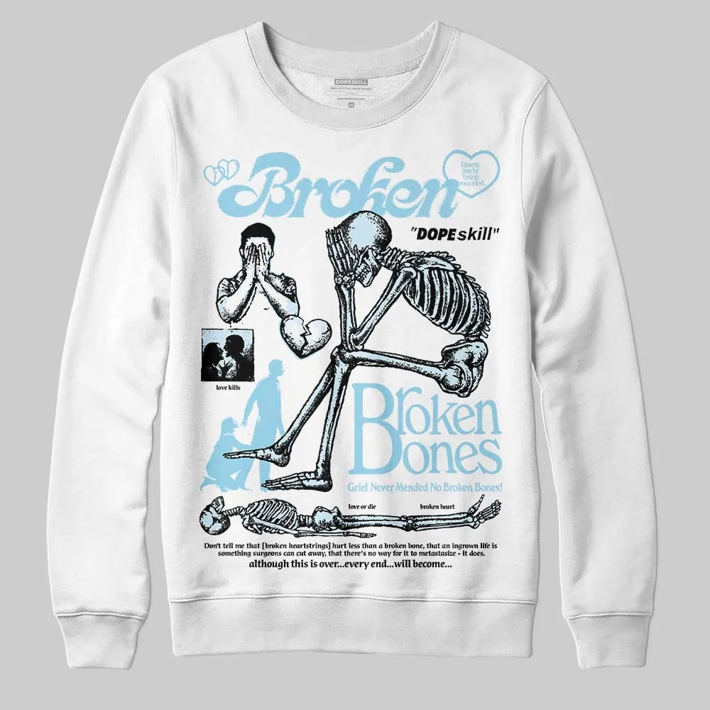 Knu Stack Vintage Satin Dream Blue DopeSkill Sweatshirt Broken Bones Graphic sold by DopeSkill