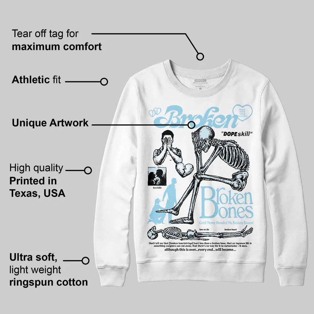 Knu Stack Vintage Satin Dream Blue DopeSkill Sweatshirt Broken Bones Graphic sold by DopeSkill product image thumbnail 3