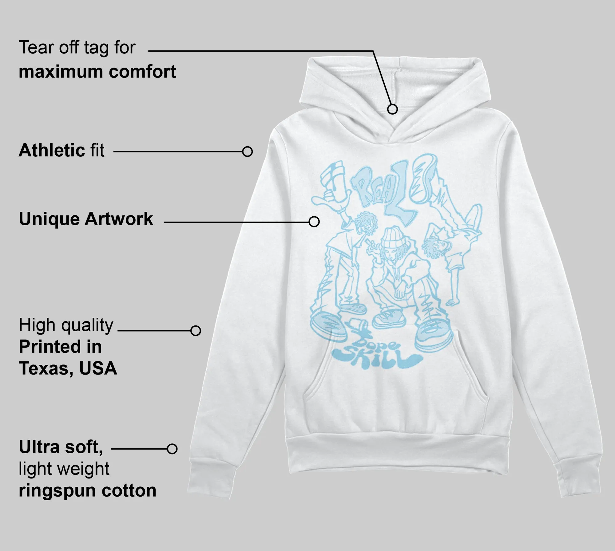 Knu Stack Vintage Satin Dream Blue DopeSkill Hoodie Sweatshirt Real Y2K Players Graphic sold by DopeSkill product image thumbnail 3