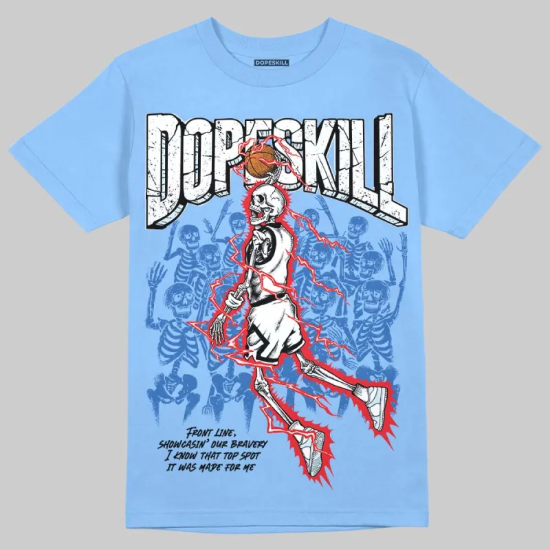 Knu Stack Vintage Satin Dream Blue DopeSkill Blue T-shirt Thunder Dunk Graphic sold by DopeSkill