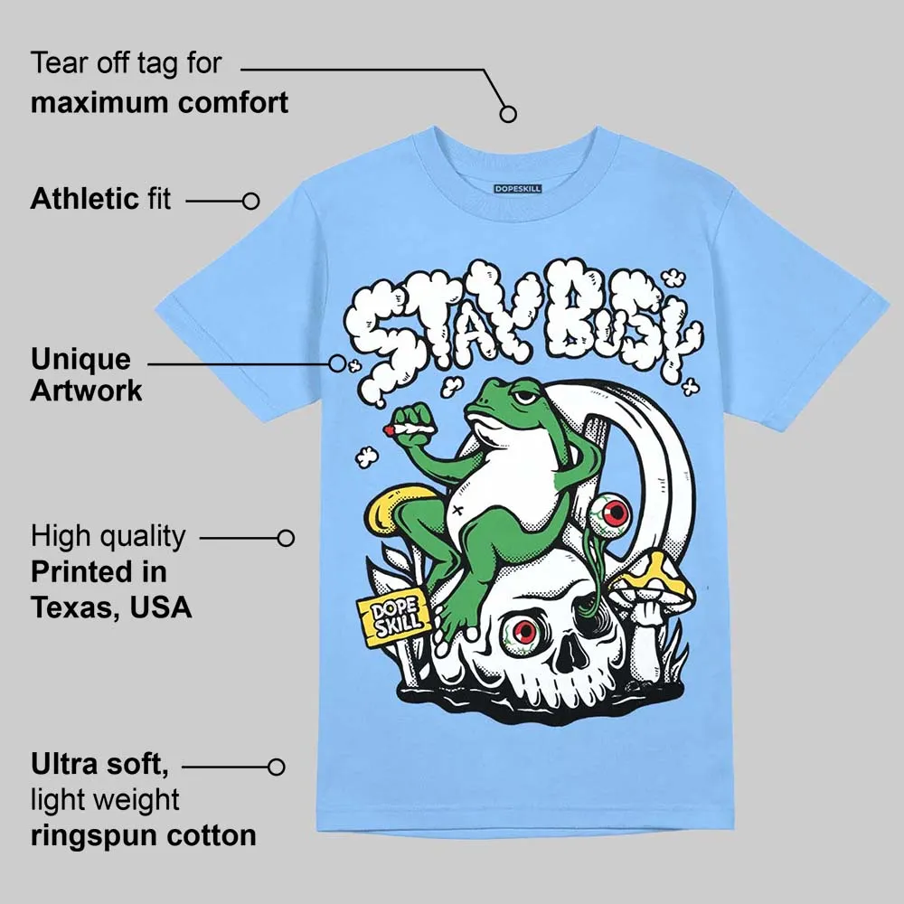 Knu Stack Vintage Satin Dream Blue DopeSkill Blue T-shirt Stay Busy Graphic sold by DopeSkill product image thumbnail 2
