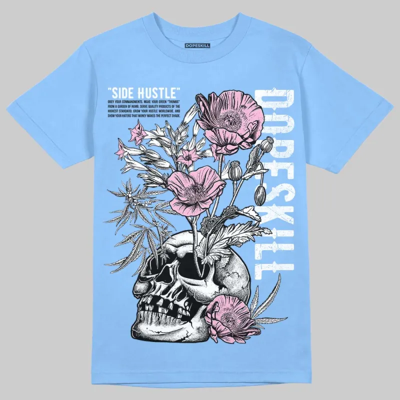 Knu Stack Vintage Satin Dream Blue DopeSkill Blue T-shirt Side Hustle Graphic sold by DopeSkill