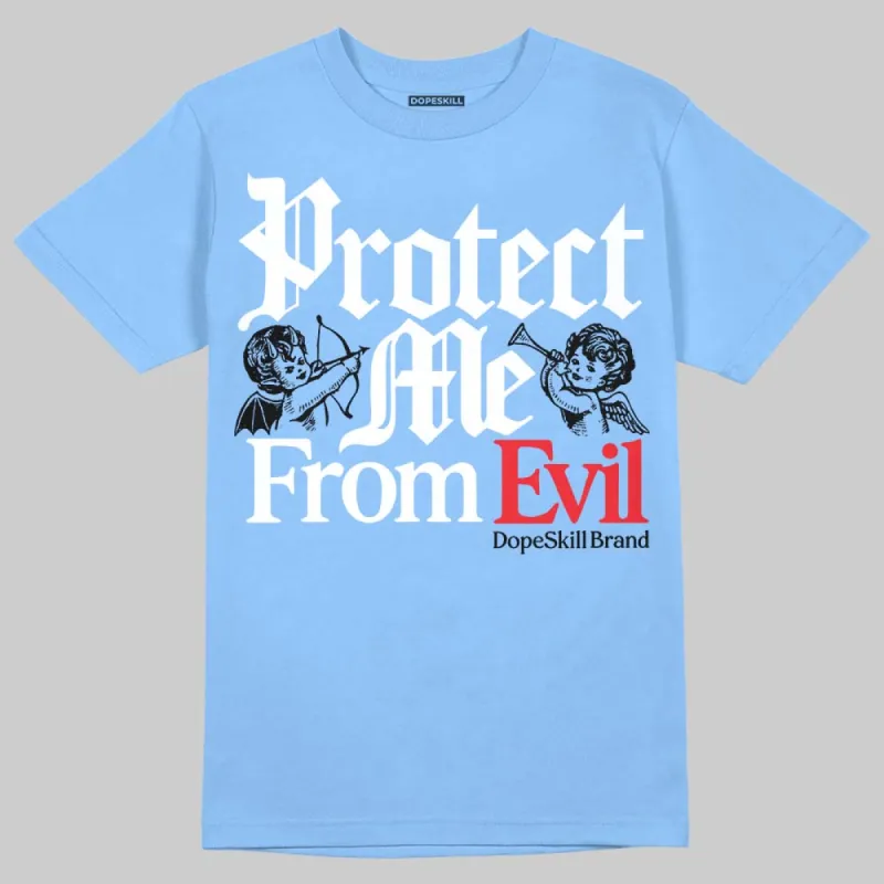 Knu Stack Vintage Satin Dream Blue DopeSkill Blue T-shirt Protect Me From Evil Graphic sold by DopeSkill